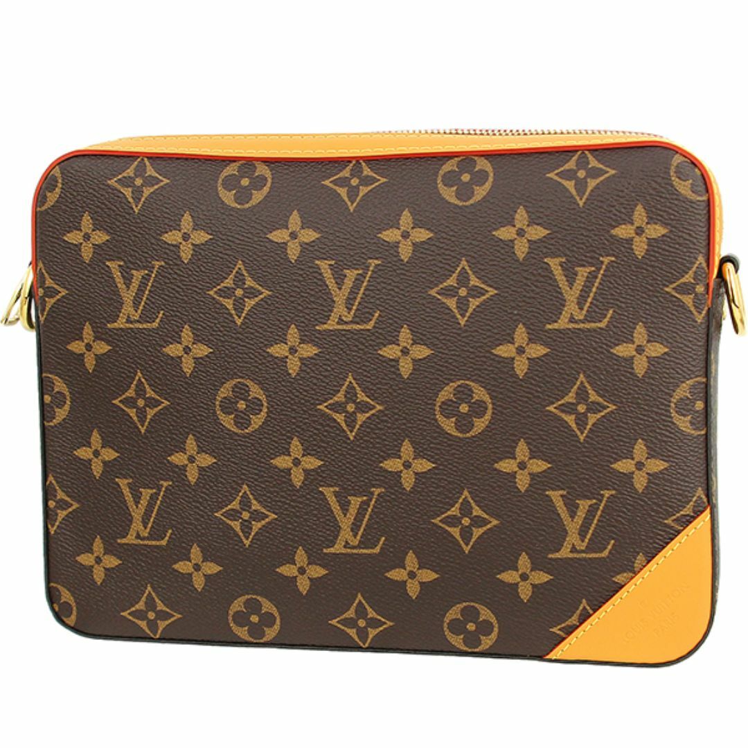 LOUIS VUITTON(ルイヴィトン)のルイヴィトン トリオメッセンジャー NIGOコラボ モノグラムストライプ ショルダーバッグ  ブラウン 茶 ゴールド メンズ 未使用 10231 メンズのバッグ(ショルダーバッグ)の商品写真