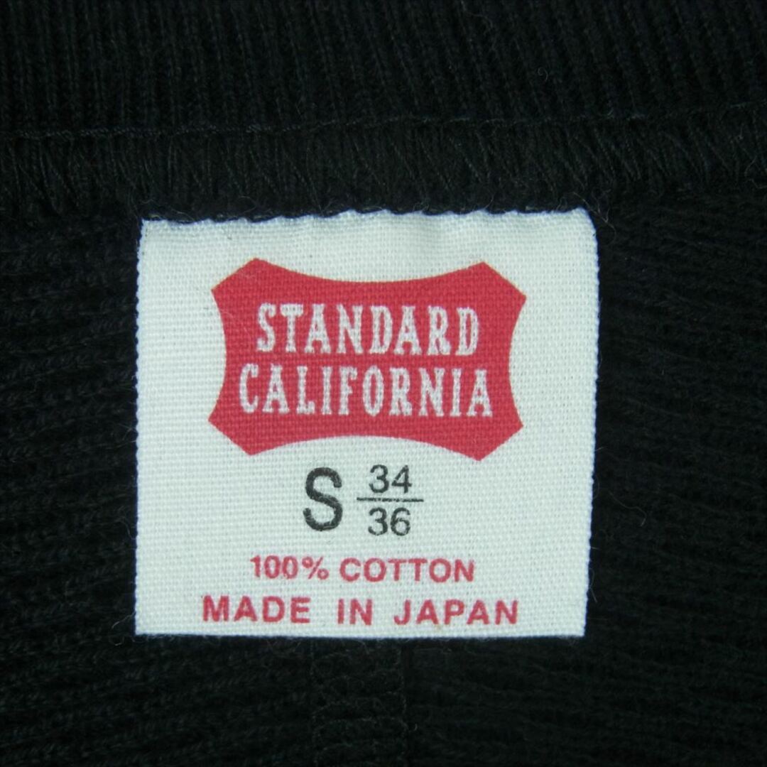 STANDARD CALIFORNIA(スタンダードカリフォルニア)のSTANDARD CALIFORNIA スタンダードカリフォルニア SD WAFFLE THERMAL LS ワッフル サーマル ロングスリーブ Tシャツ 長袖 ブラック系 S【極上美品】【中古】 メンズのトップス(Tシャツ/カットソー(七分/長袖))の商品写真