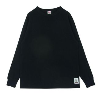 スタンダードカリフォルニア(STANDARD CALIFORNIA)のSTANDARD CALIFORNIA スタンダードカリフォルニア SD WAFFLE THERMAL LS ワッフル サーマル ロングスリーブ Tシャツ 長袖 ブラック系 S【極上美品】【中古】(Tシャツ/カットソー(七分/長袖))