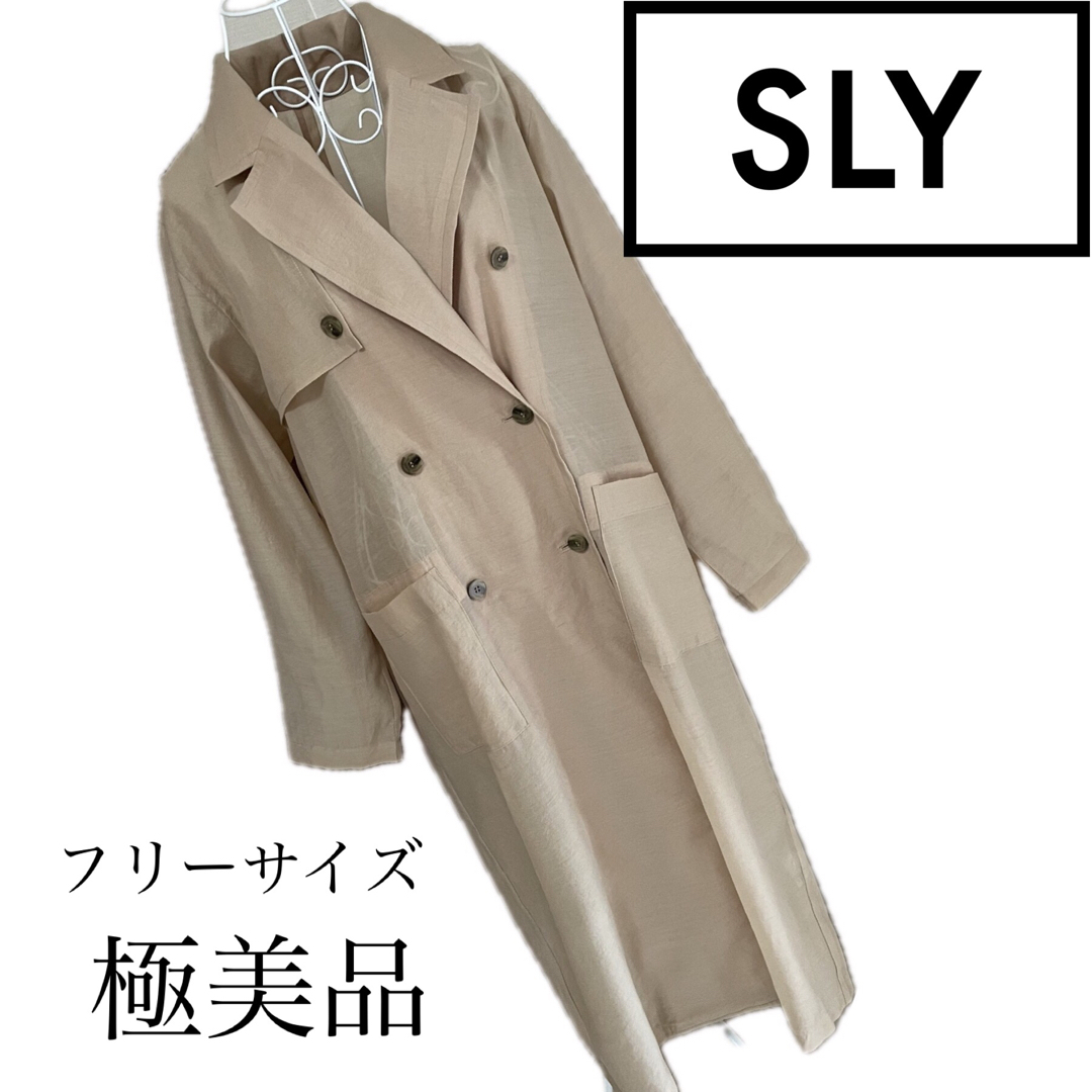 SLY(スライ)の美品☆SLY☆透け感　カーディガン☆フリーサイズ　春夏 レディースのジャケット/アウター(その他)の商品写真