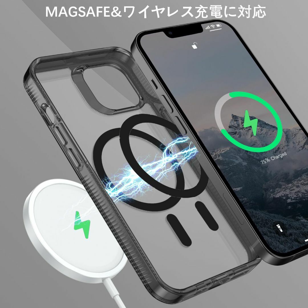 【色:ブラック_サイズ:iPhone13/14】VENINGO いPhone14 スマホ/家電/カメラのスマホアクセサリー(その他)の商品写真