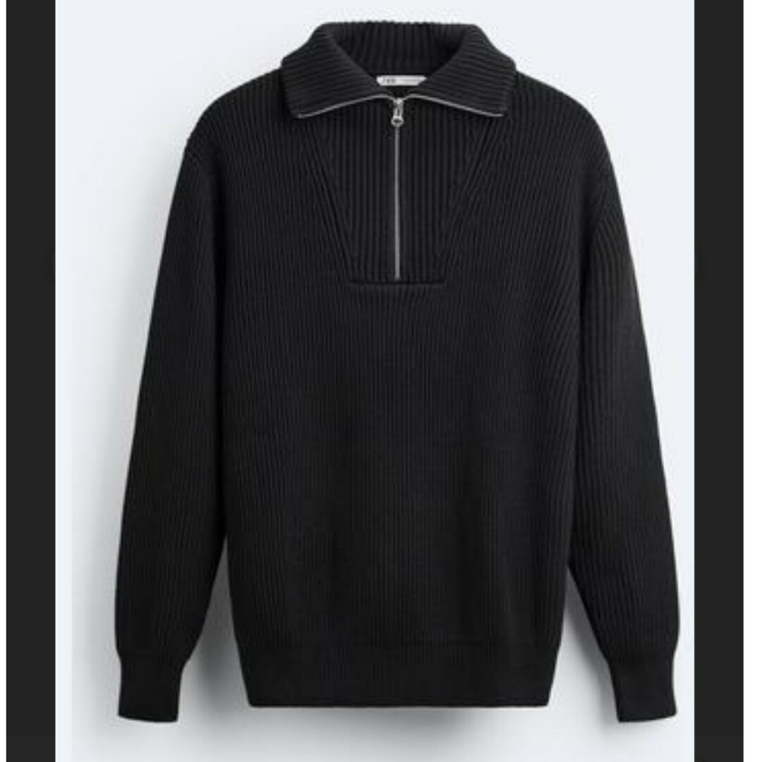 ZARA - 【完売❗新品❗】ZARA ジップカラー付きセーター ZARA - 【完売❗新品❗】ZARA ジップカラー付きセーター