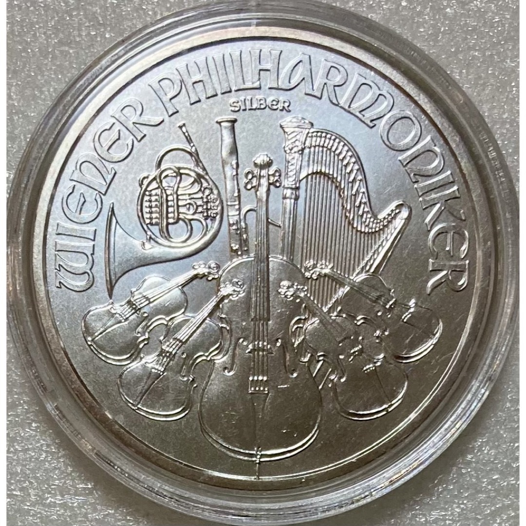 2020 オーストリア　ウィーン銀貨　ハーモニー　1オンス銀貨BU カプセル入り エンタメ/ホビーの美術品/アンティーク(貨幣)の商品写真