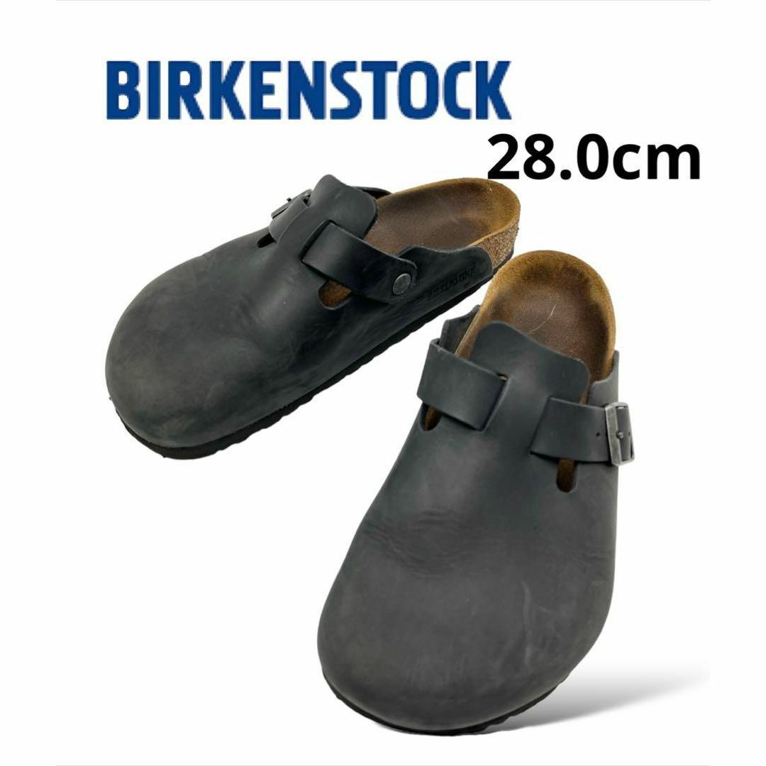 BIRKENSTOCK(ビルケンシュトック)のBIRKENSTOCK クロッグサンダル ボストン レザー 0411 メンズの靴/シューズ(サンダル)の商品写真