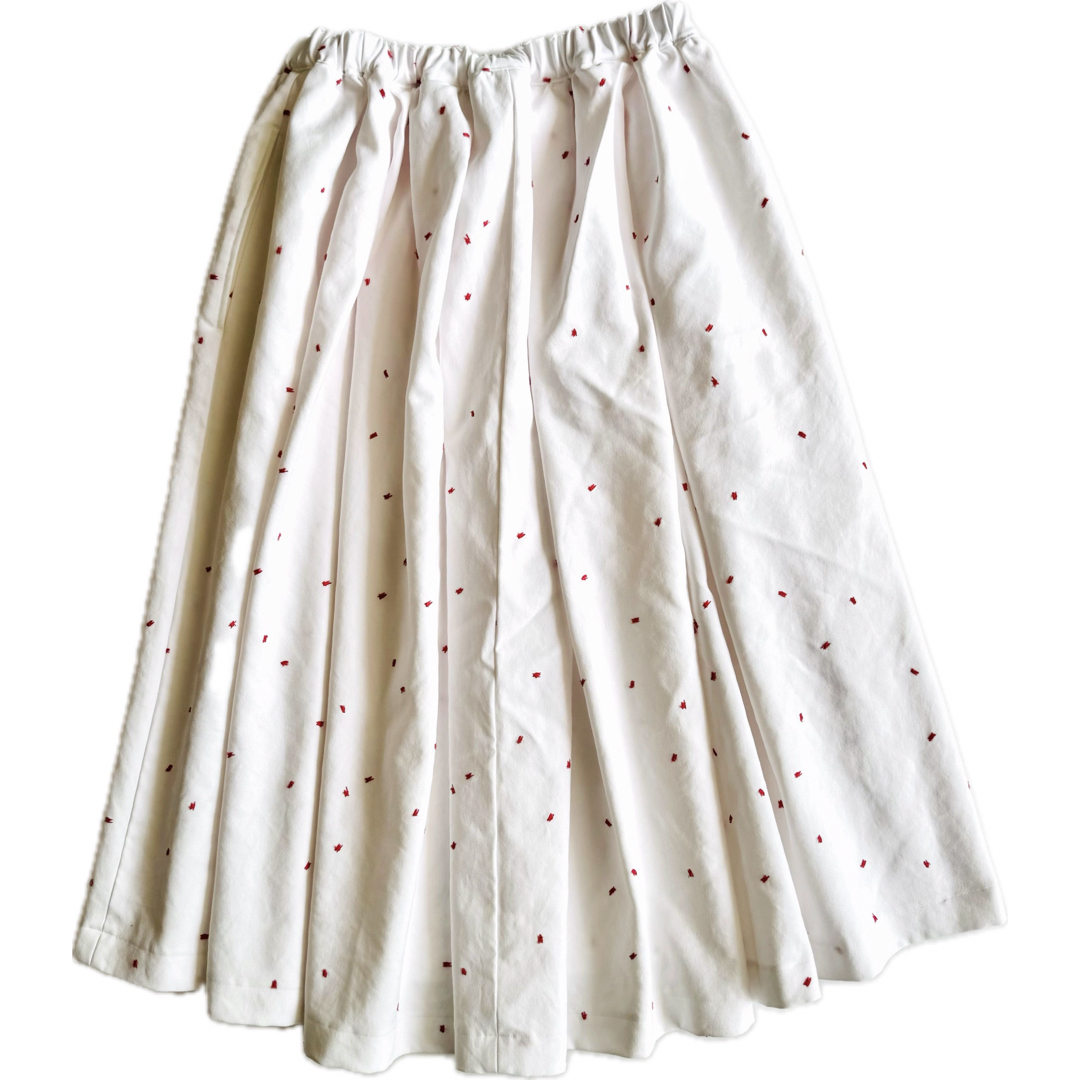 COMME des GARCONS GIRL(コムデギャルソンガール)の《美品》COMME des GARCONS GIRL 総刺繍 フレアスカート M レディースのスカート(ロングスカート)の商品写真