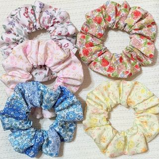 AF5個セットシュシュハンドメイド(ヘアアクセサリー)