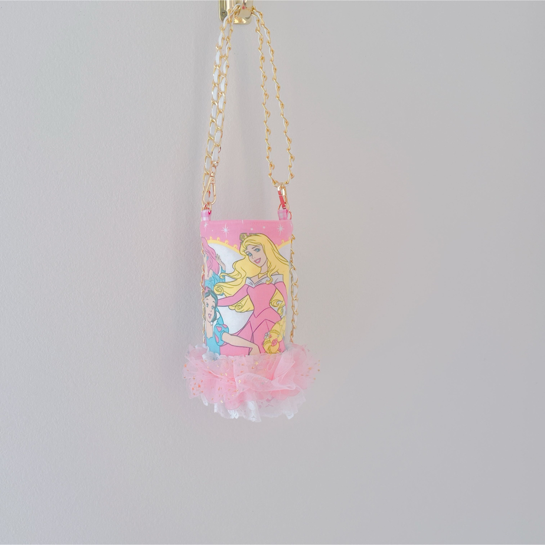 プリンセス　水筒　カバー　ドリンク　ペットボトル　ケース　バッグ　 レディースのバッグ(ショルダーバッグ)の商品写真