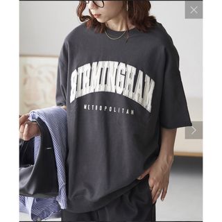 ディスコート(Discoat)のディスコート　カレッジロゴハーフスリーブミニ裏毛スウェット(Tシャツ(半袖/袖なし))