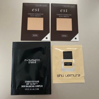 est/エスト・MAC・shu uemura サンプル　4点セット