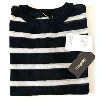 アパルトモンドゥーズィエムクラス(L'Appartement DEUXIEME CLASSE)のL'Appartement Border Sheer Knit(ニット/セーター)