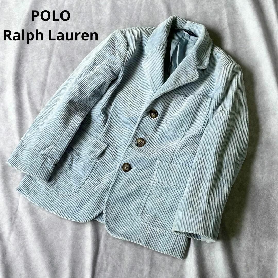 POLO RALPH LAUREN(ポロラルフローレン)のポロラルフローレン　コーデュロイ　ライトブルー　キッズ　6サイズ　ブレザー キッズ/ベビー/マタニティのキッズ服女の子用(90cm~)(ジャケット/上着)の商品写真