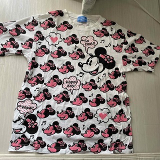 ディズニー(Disney)のディズニー　大人用tシャツ　Mサイズ　ミニー(Tシャツ(半袖/袖なし))