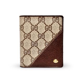 グッチ(Gucci)のGUCCI Accessory Collection グッチ GGスプリーム 二つ折り財布 コンパクト 財布 ブラウン(財布)