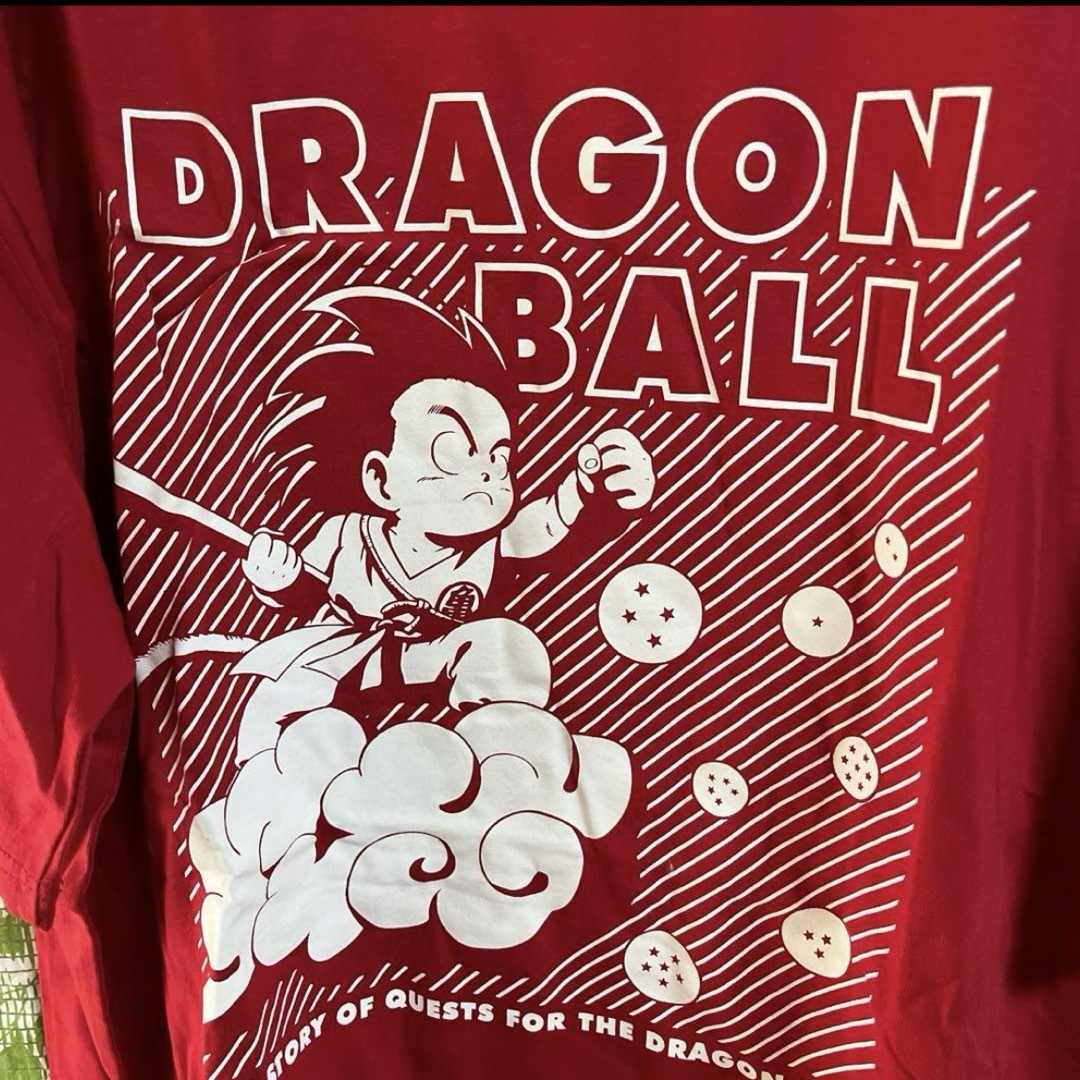 ドラゴンボール(ドラゴンボール)の4L☆ドラゴンボール★メンズTシャツ★赤 メンズのトップス(Tシャツ/カットソー(半袖/袖なし))の商品写真