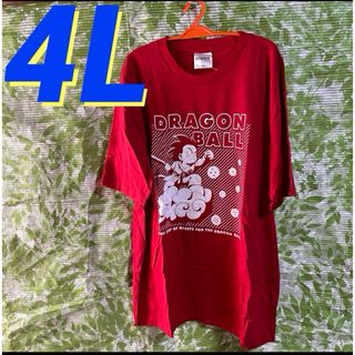 ドラゴンボール(ドラゴンボール)の4L☆ドラゴンボール★メンズTシャツ★赤(Tシャツ/カットソー(半袖/袖なし))