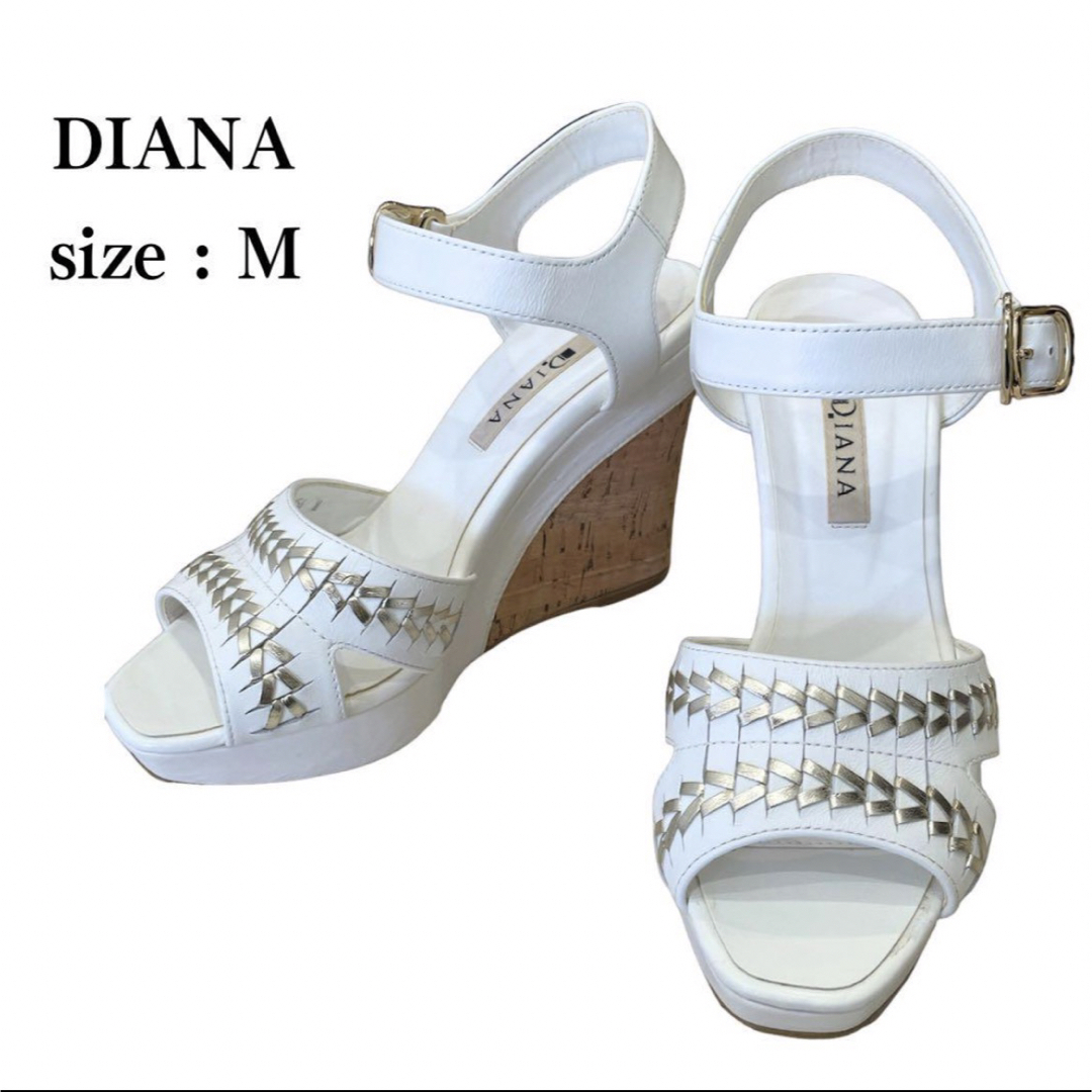DIANA(ダイアナ)のDIANA【ダイアナ】ウェッジソール サンダル Mサイズ レディースの靴/シューズ(サンダル)の商品写真