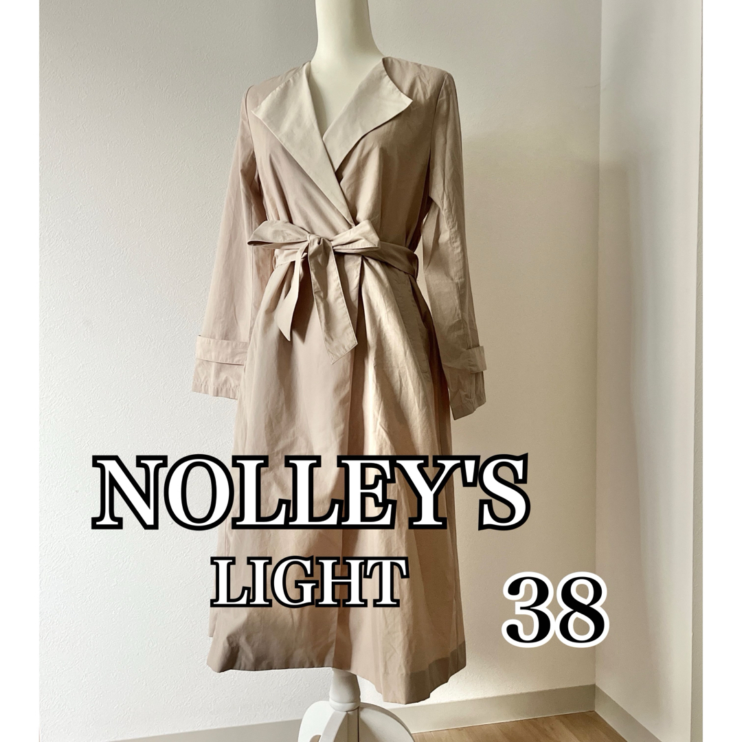 NOLLEY'S(ノーリーズ)のNOLLEY'S LIGHT ノリーズライト スプリングコート ベージュ 38 レディースのジャケット/アウター(スプリングコート)の商品写真