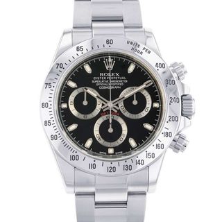 ロレックス(ROLEX)のロレックス コスモグラフ デイトナ ランダムシリアル 116520 ROLEX 腕時計 梨地 黒文字盤(腕時計(アナログ))