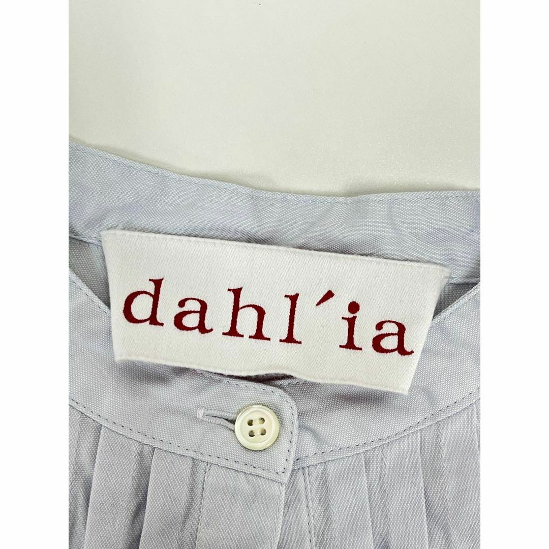 Dahlia(ダリア)のdahl'ia ダリア ピンタック チュニックシャツ 日本製 0411 レディースのトップス(シャツ/ブラウス(半袖/袖なし))の商品写真