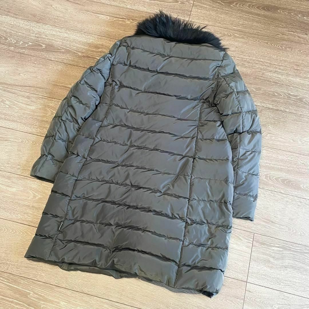 MONCLER(モンクレール)のモンクレール　LEMMING　ラクーンファー　ダウンコート　ベルト　0サイズ レディースのジャケット/アウター(ダウンジャケット)の商品写真