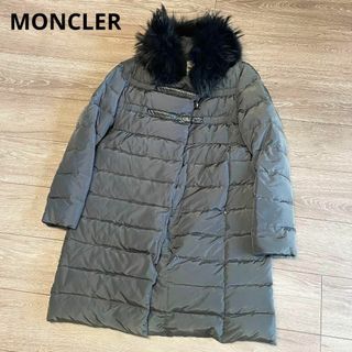 モンクレール(MONCLER)のモンクレール　LEMMING　ラクーンファー　ダウンコート　ベルト　0サイズ(ダウンジャケット)