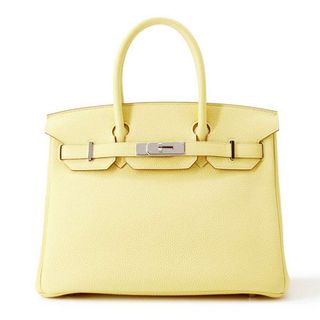 エルメス(Hermes)のエルメス バーキン30 ジョーヌプッサン/シルバー金具 トゴ B刻印 HERMES Birkin ハンドバッグ(ハンドバッグ)