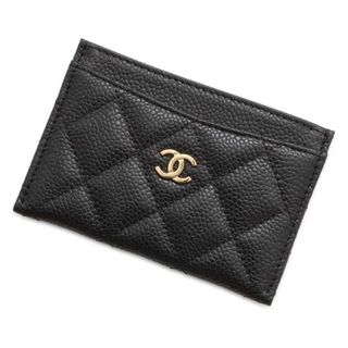 シャネル(CHANEL)のシャネル カードケース クラシック マトラッセ ココマーク AP0213 CHANEL 定期入れ 名刺入れ パスケース 黒(パスケース/IDカードホルダー)