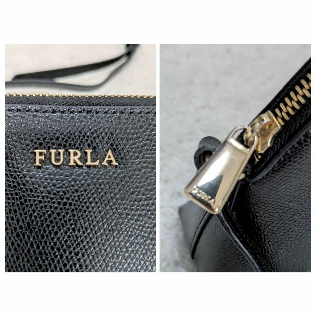 Furla(フルラ)の極美品✨フルラ ボエム 黒 ショルダーバッグ ポーチ付 グレージュ レザー レディースのバッグ(ショルダーバッグ)の商品写真