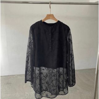 アメリヴィンテージ(Ameri VINTAGE)のwillfully embroidery chiffon sheer BL(シャツ/ブラウス(長袖/七分))