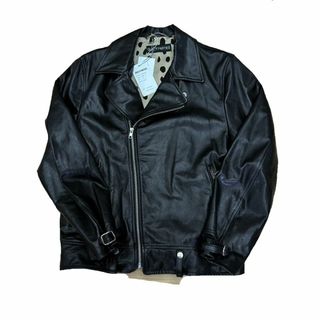 ワコマリア(WACKO MARIA)のワコマリア/WACKO MARIA/メンズ/DOUBLE RIDERS LEATHER JACKET/ダブルライダースジャケット/COWHIDE/2024SS/黒/#M/24SS-WMO-BL04【SA7704】(ライダースジャケット)