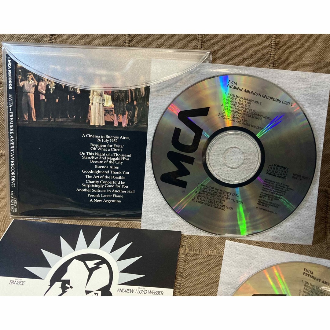 ミュージカル エビータ 楽譜 & 6CD '79LA+'97四季+'96マドンナ エンタメ/ホビーのCD(その他)の商品写真
