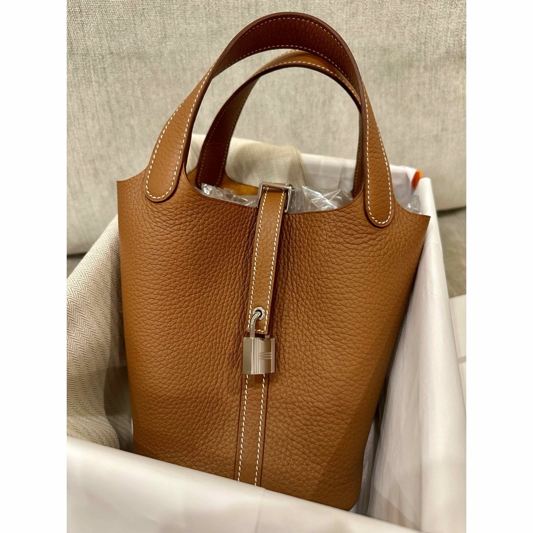 Hermes(エルメス)の【yuka様専用W刻印】ピコタンロックPM ゴールド　シルバー金具 レディースのバッグ(ハンドバッグ)の商品写真