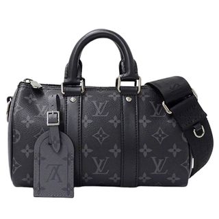 ルイヴィトン(LOUIS VUITTON)のルイ ヴィトン LOUIS VUITTON バッグ モノグラム エクリプス リバース メンズ ブランド ハンドバッグ ショルダーバッグ 2way キーポル バンドリエール 25 M46271 ブラック 黒 コンパクト 斜め掛け おしゃれ 【中古】(ショルダーバッグ)