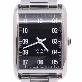 TOM FORDトムフォード N.001 TFT001003 クォーツ メンズ 腕時計 黒文字盤 替えベルト付