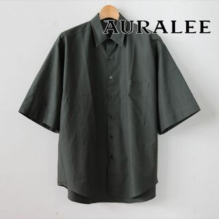 オーラリー(AURALEE)のAURALEE FINX TWILL ハーフスリーブシャツ 0411(シャツ)