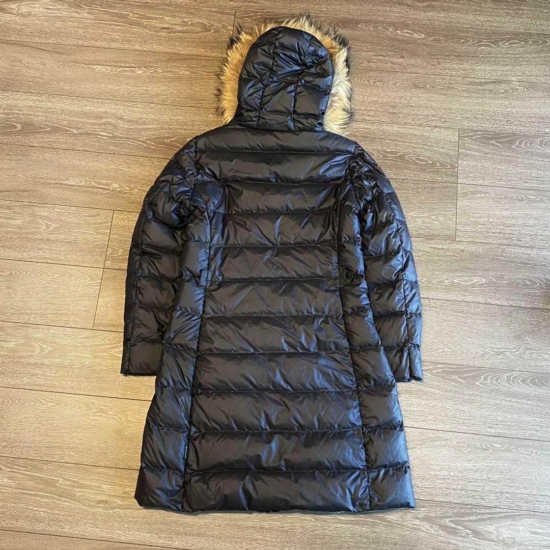 MONCLER(モンクレール)のモンクレール 黒 ロングダウン ファー NANTESFUR ベルト レディースのジャケット/アウター(ダウンジャケット)の商品写真