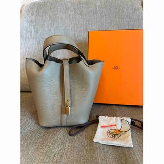 エルメス(Hermes)のエルメス　ピコタンロックPM ベージュマルファ　ゴールド金具(ハンドバッグ)