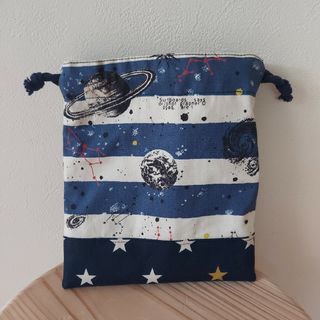 宇宙柄　ナフキン入れ　ハンドメイド(外出用品)