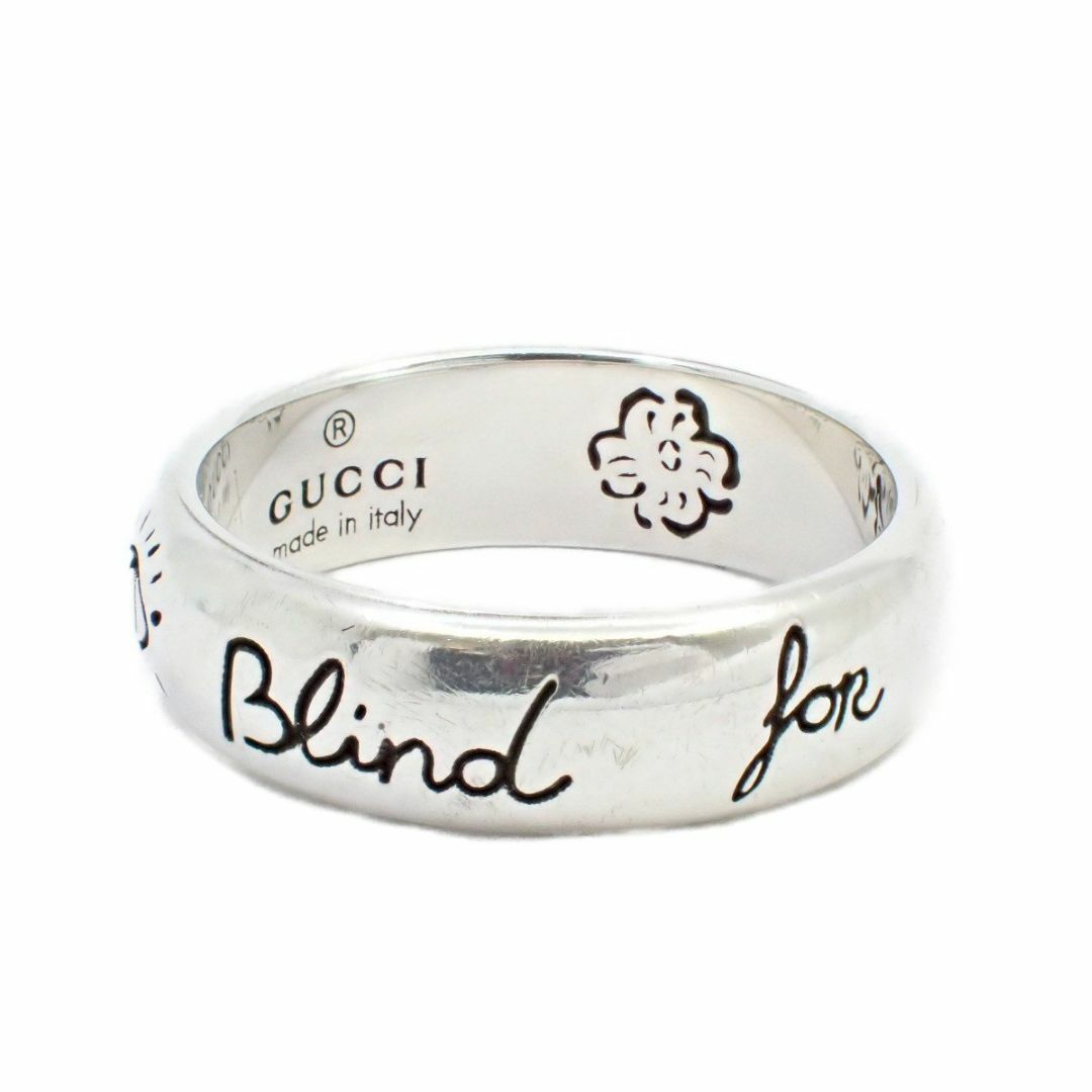 Gucci(グッチ)のGUCCI グッチ ブラインドフォーラブ リング 指輪 シルバー925 7号 レディースのアクセサリー(リング(指輪))の商品写真