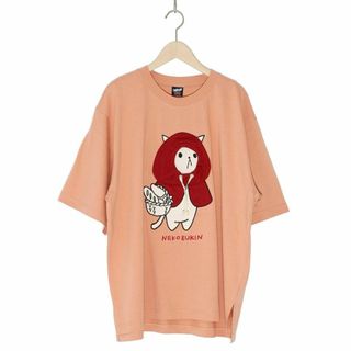 ScoLar - スカラーパリティ 342101 ネコ頭巾ちゃんアップリケ刺繍Tシャツ