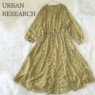 アーバンリサーチ(URBAN RESEARCH)のURBAN RESEARCH アーバンリサーチ 花柄シアーシャツワンピース(ロングワンピース/マキシワンピース)