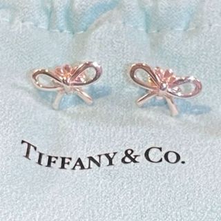 ティファニー(Tiffany & Co.)の【美品】Tiffany ボウ リボンピアス Ag925(ピアス)