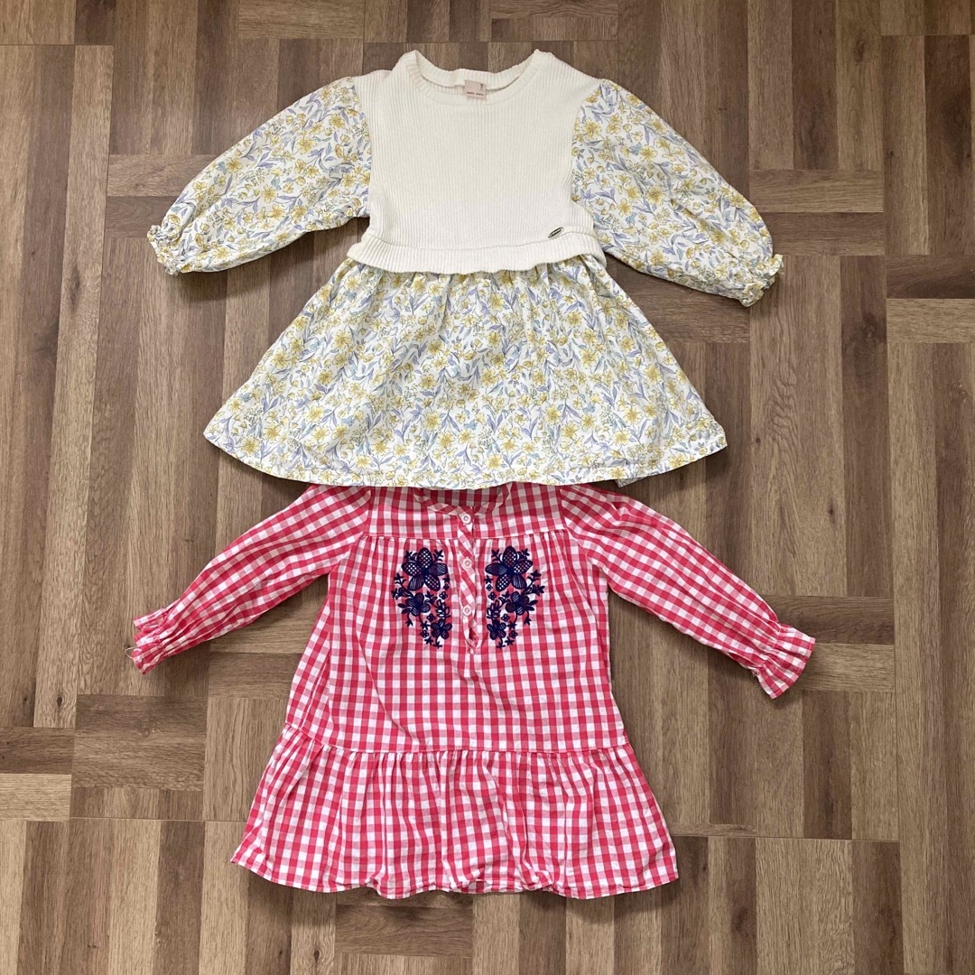 petit main(プティマイン)のワンピースセット キッズ/ベビー/マタニティのキッズ服女の子用(90cm~)(ワンピース)の商品写真