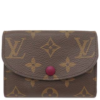 ルイヴィトン(LOUIS VUITTON)のルイヴィトン LOUIS VUITTON コインケース ポルトモネ ロザリ コインケース モノグラムキャンバス モノグラム×フューシャ ゴールド金具 茶 ミニウォレット  M41939 UB1179 【箱】【中古】(コインケース)