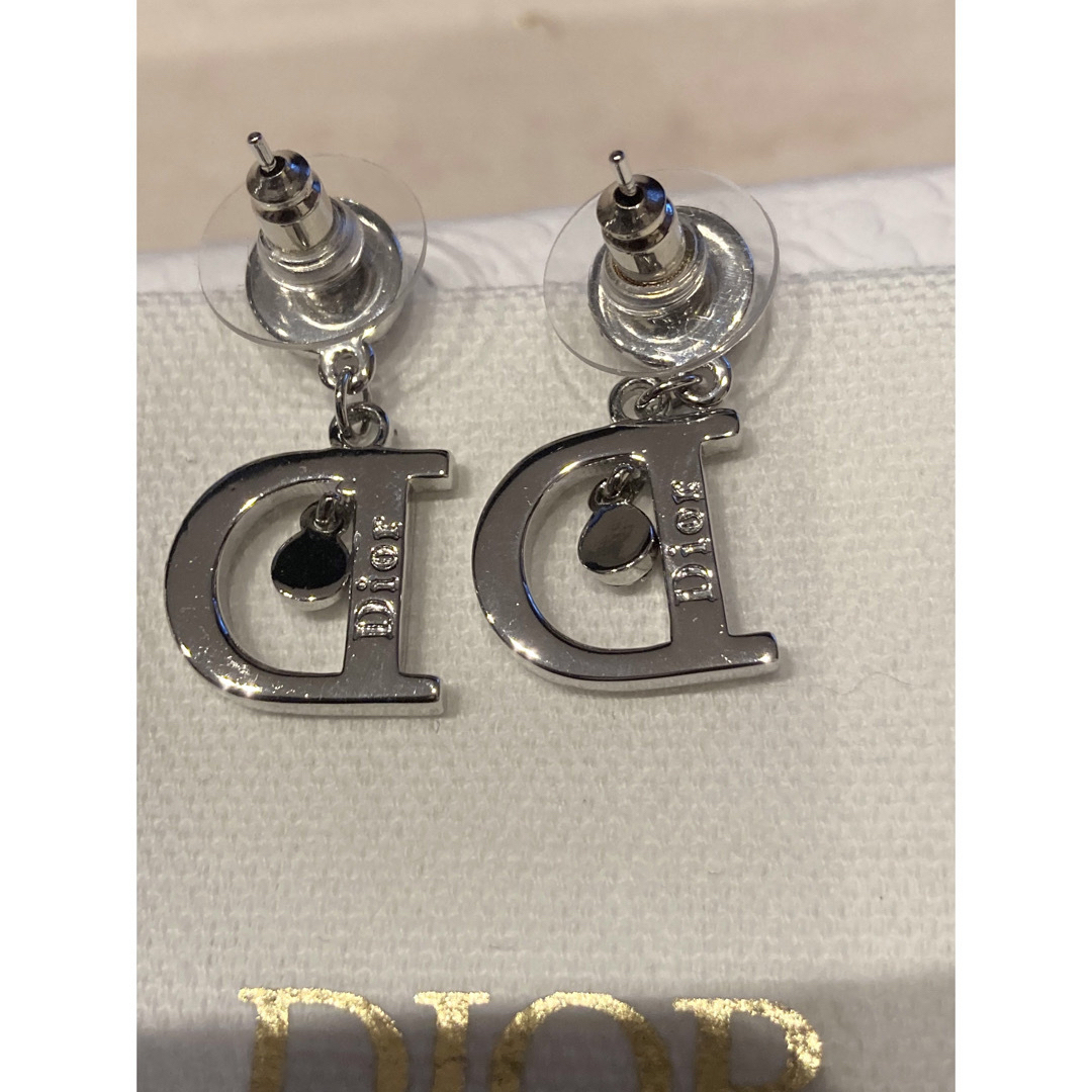 Dior(ディオール)のChristian Dior　ラインストーンドロップピアス美品 レディースのアクセサリー(ピアス)の商品写真