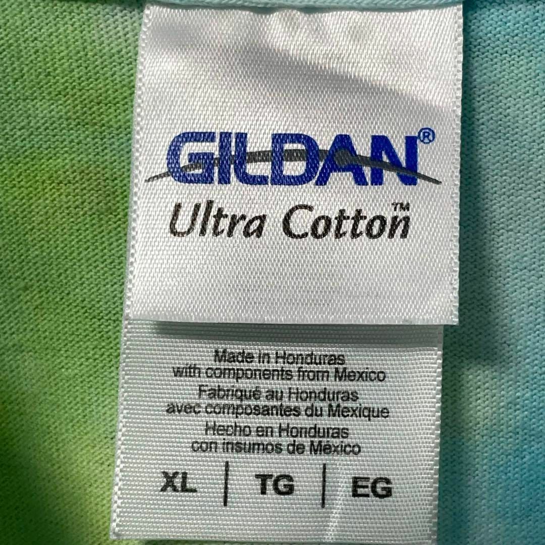 GILDAN ギルダン USA古着 タイダイTシャツ XL マルチカラー メンズ メンズのトップス(Tシャツ/カットソー(半袖/袖なし))の商品写真