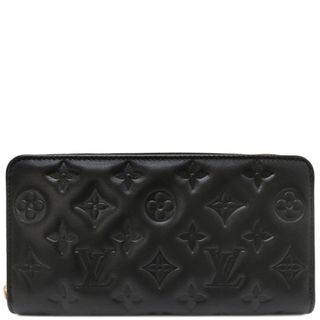 ルイヴィトン(LOUIS VUITTON)のルイヴィトン LOUIS VUITTON 長財布 エンボス ジッピーウォレット ラムレザー ノワール ゴールド金具 黒 ラウンドファスナー  M81510  RFID 【箱】【中古】(財布)