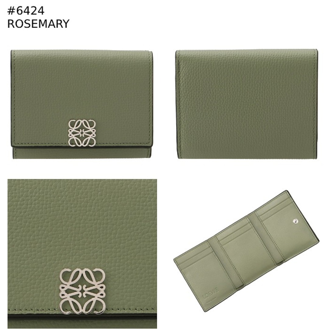 LOEWE - ロエベ LOEWE 財布 三つ折り ミニ財布 アナグラム 6cc LOEWE - ロエベ LOEWE 財布 三つ折り ミニ財布 アナグラム 6cc