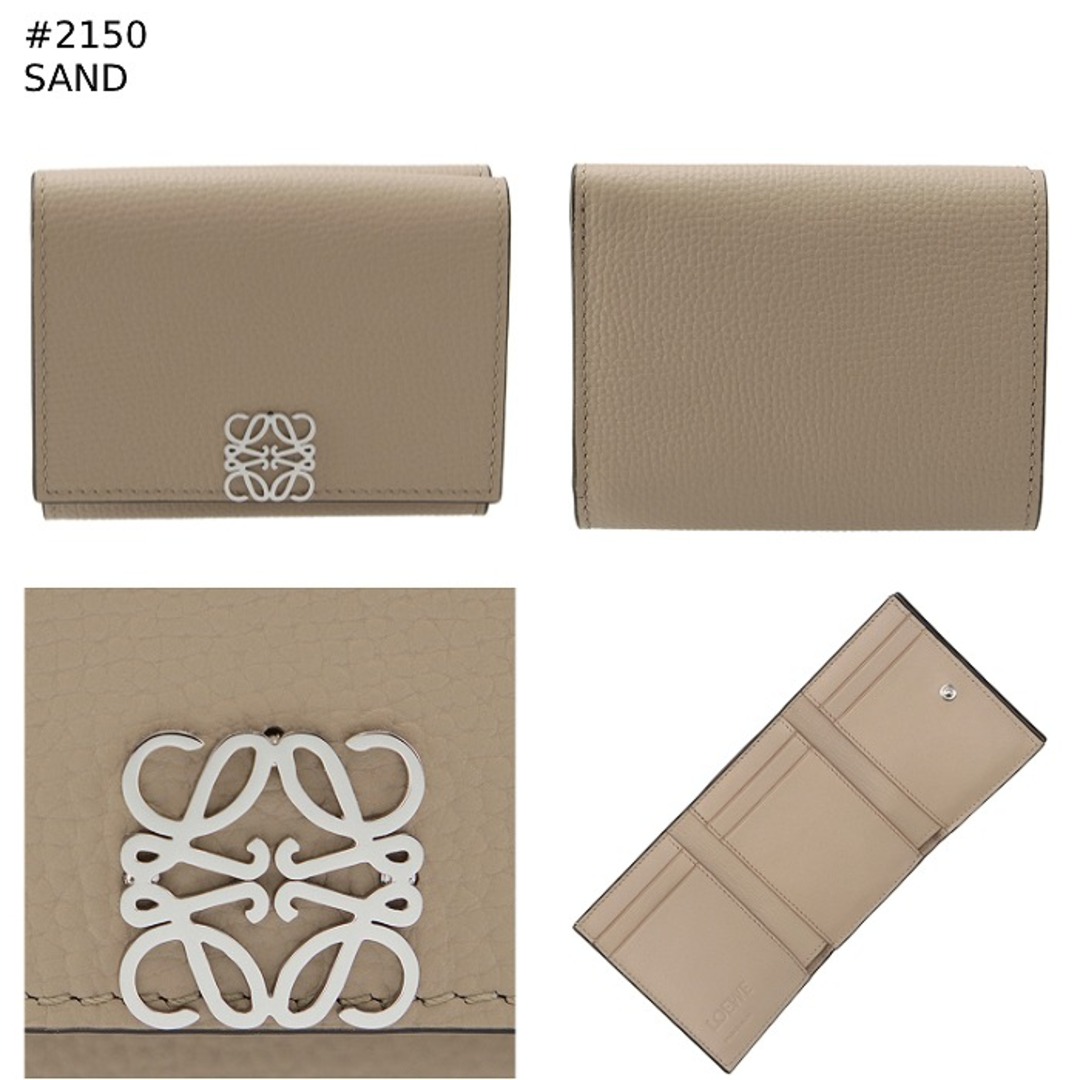 LOEWE - ロエベ LOEWE 財布 三つ折り ミニ財布 アナグラム 6cc LOEWE - ロエベ LOEWE 財布 三つ折り ミニ財布 アナグラム 6cc