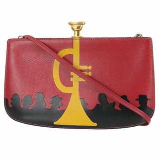 エルメス(Hermes)のルイヴィトン サック ア マリス トランペット ショルダーバッグ クシュベル 廃版 レザー レッド 赤 ゴールド レディース ヴィンテージ 1717(ショルダーバッグ)